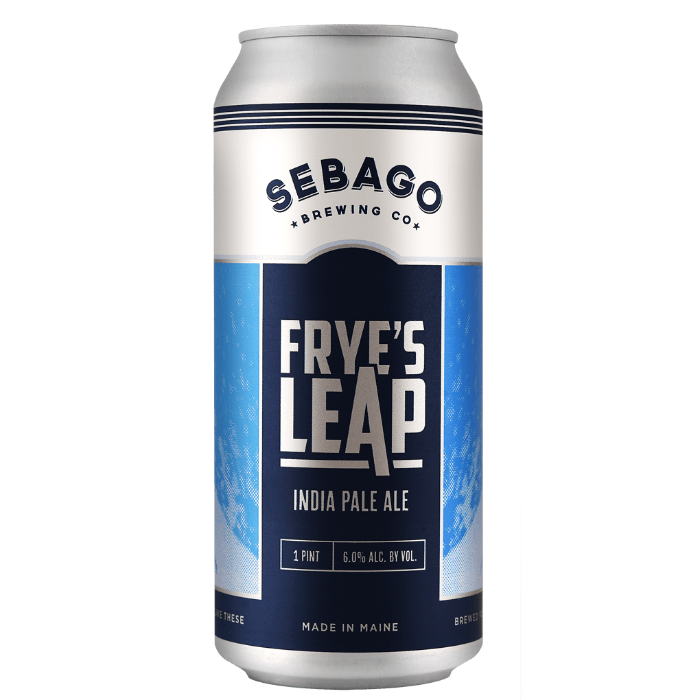 Frye's Leap IPA by Sebago Brewing Company