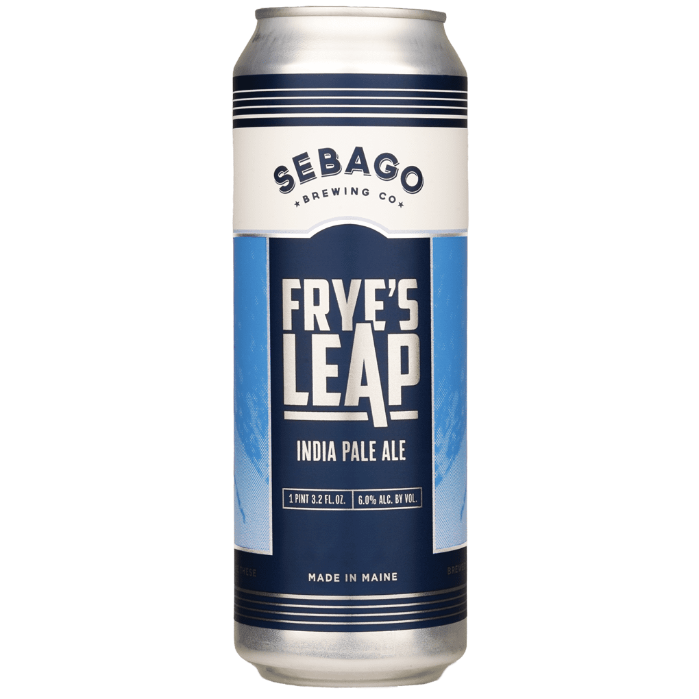 Frye's Leap IPA by Sebago Brewing Company