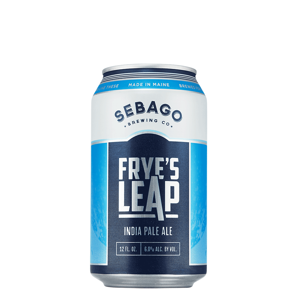Sebago Brewing Frye's Leap Beer in a can