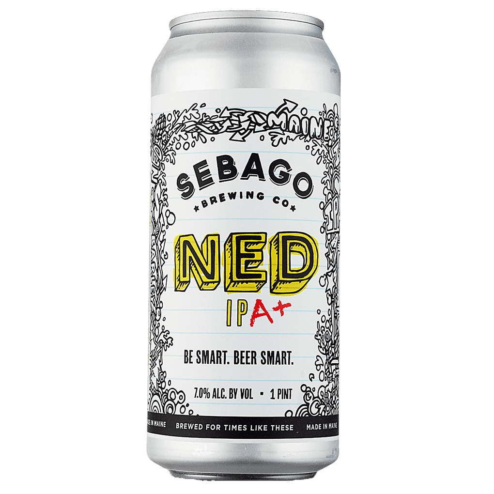Sebago Brewing NED Beer in a can