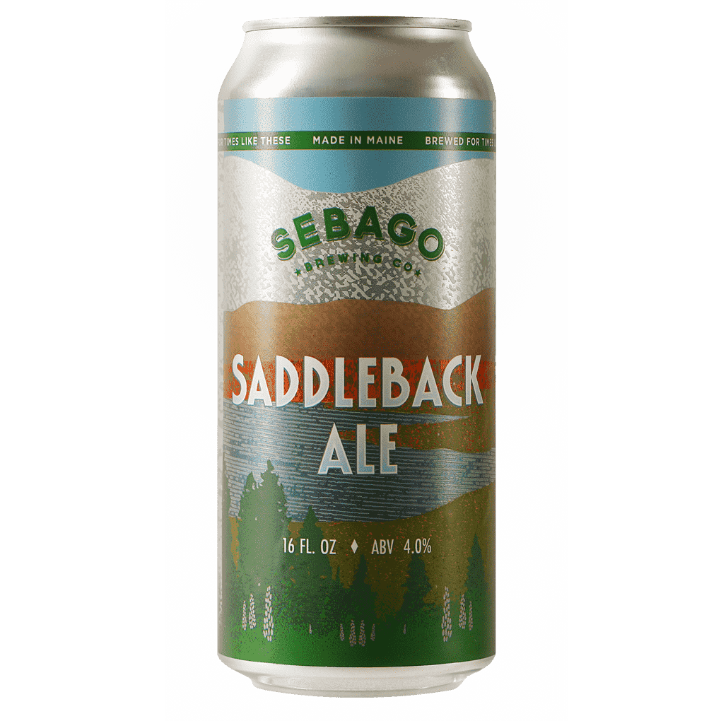 Sebago Brewing Saddleback Ale Beer in a can