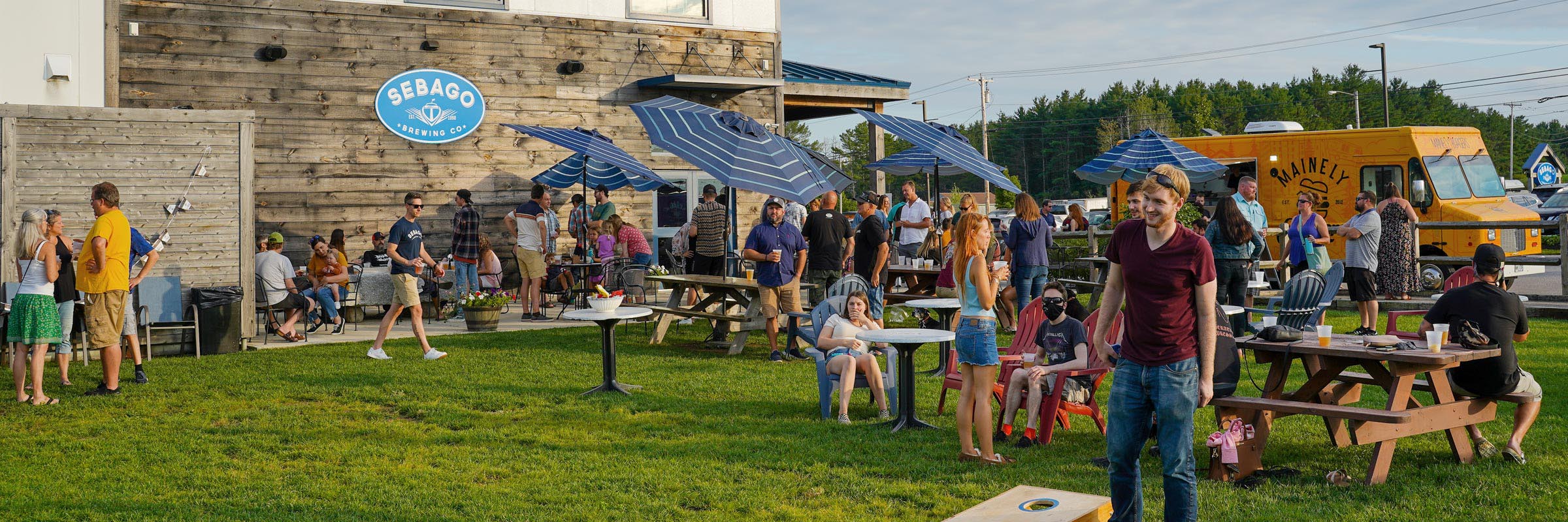 Outside of Sebago Brewing Co Brewery and Tasting Room