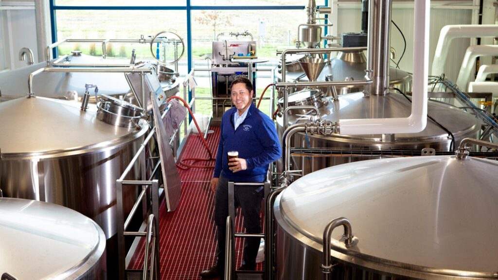 Inside Sebago Brewing Co Brewery