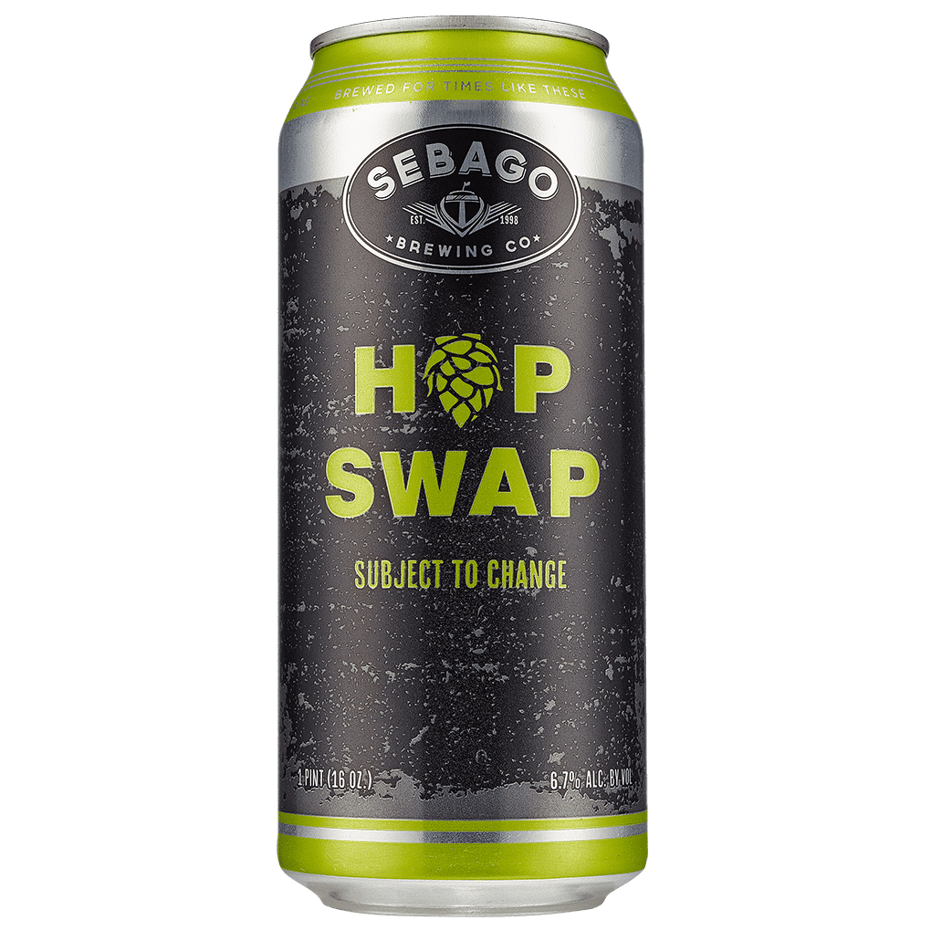 Sebago Brewing Hop Swap Beer in a can