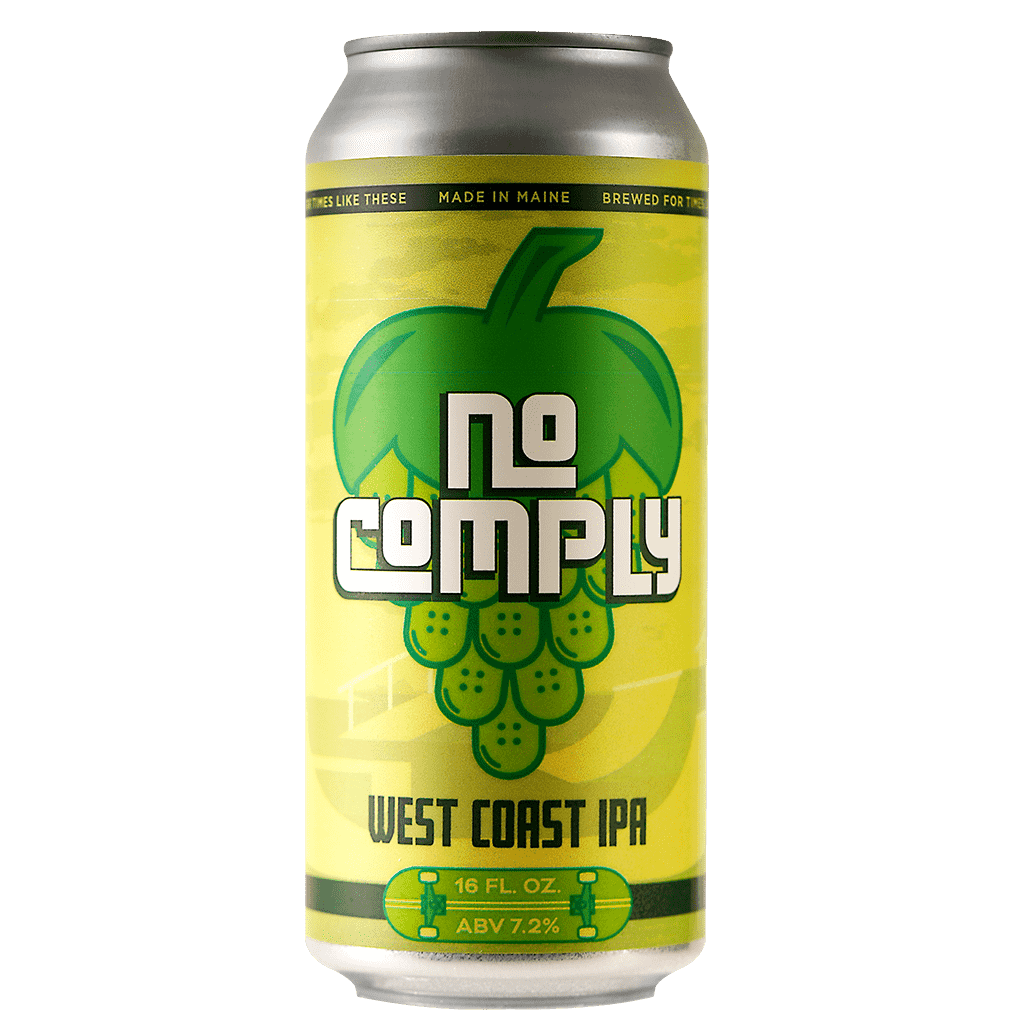 Sebago Brewing No Comply Beer in a can