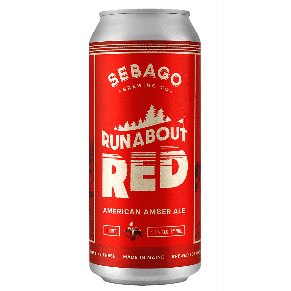 Sebago Brewing Runabout Red Beer in a can